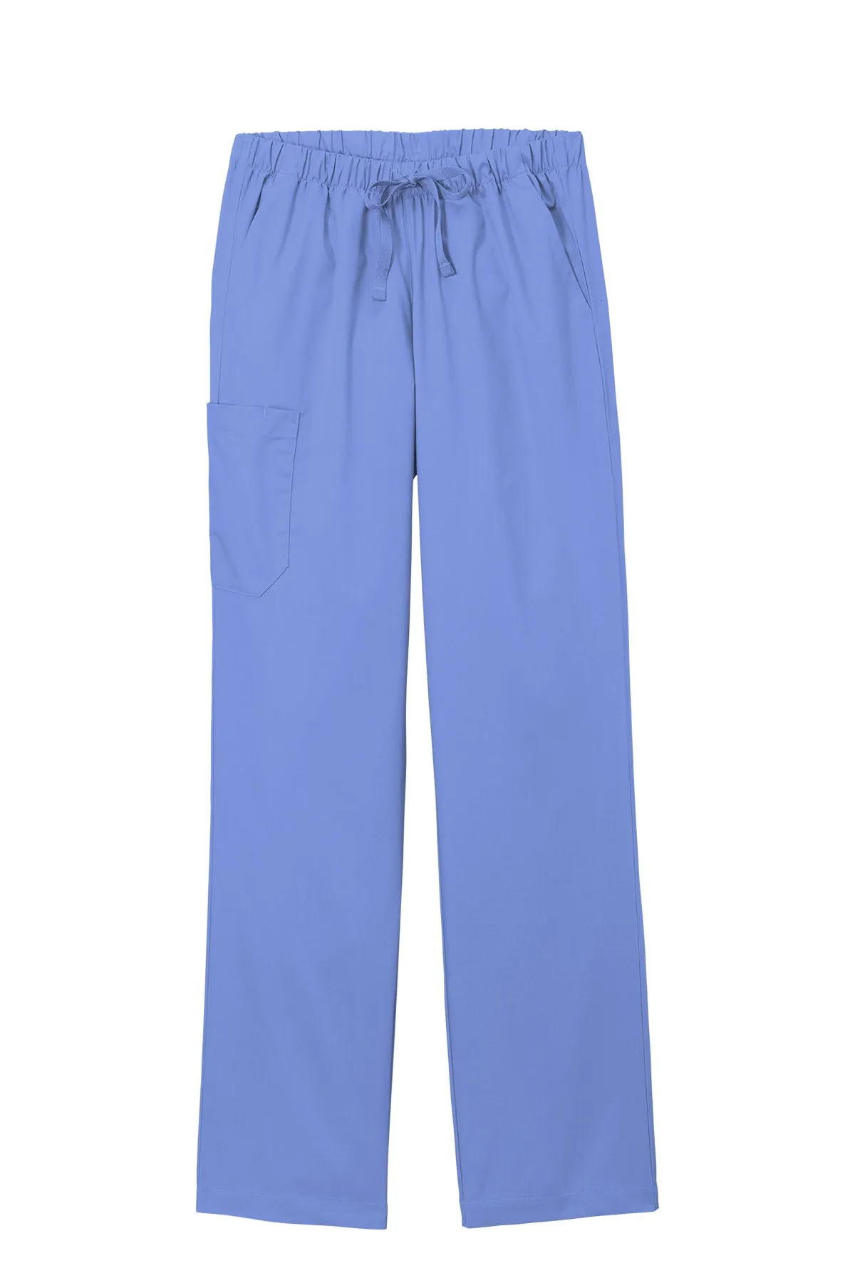 WonderWink® Women’s WorkFlex™ Mock Wrap Cargo Pants - Ceil Blue