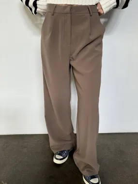 Working Girl Business Trouser Slacks in Brown