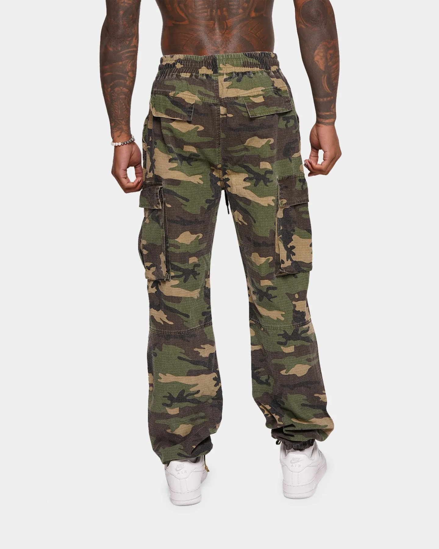 XXIII Adnan Camo Cargo Pants Washed Camo