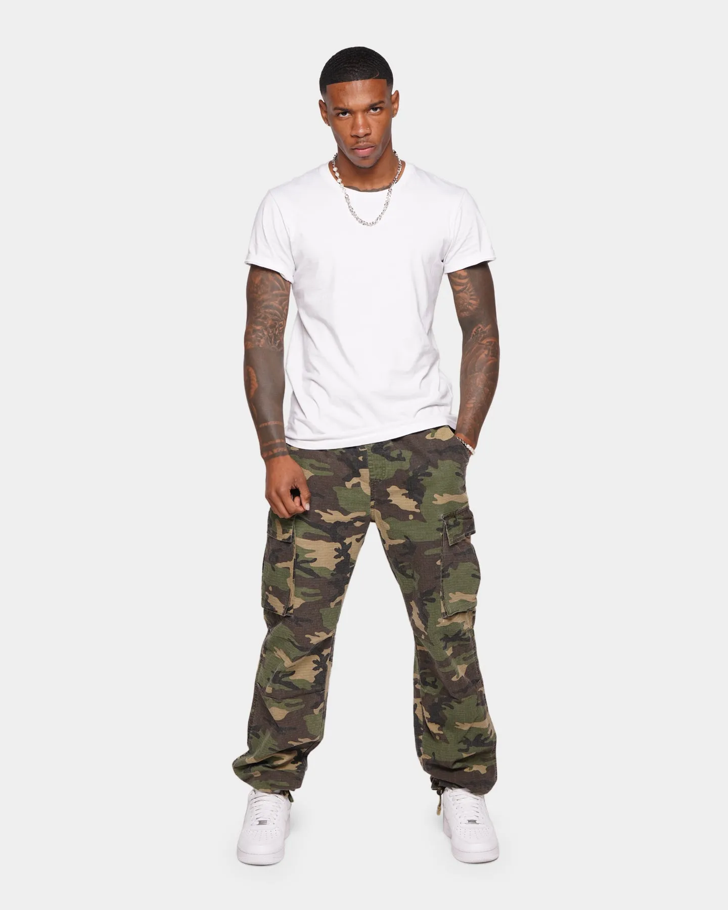 XXIII Adnan Camo Cargo Pants Washed Camo